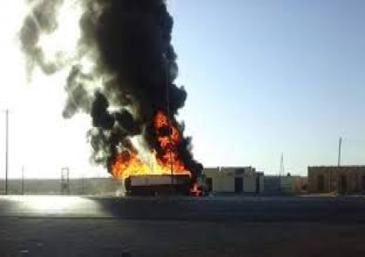 الجيش الليبي يستهدف شاحنة وقود لمليشيات حفتر غربي البلاد