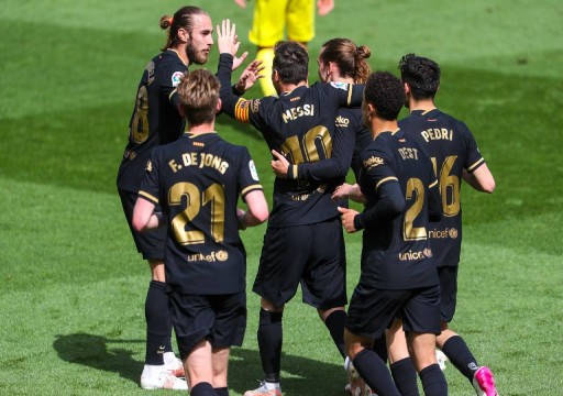 برشلونة يهزم فياريال بثنائية في الدوري الإسباني