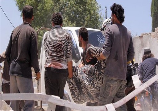 مقتل 5 مدنيين في قصف جوي للنظام السوري على إدلب
