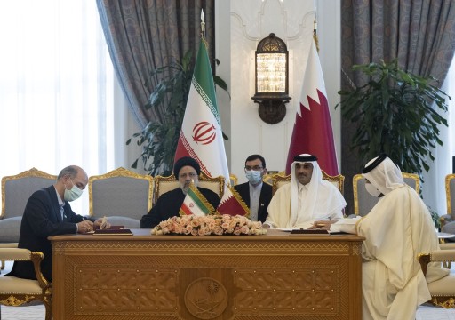 قطر وإيران توقعان 14 اتفاقية تعاون ضمن زيارة "رئيسي"