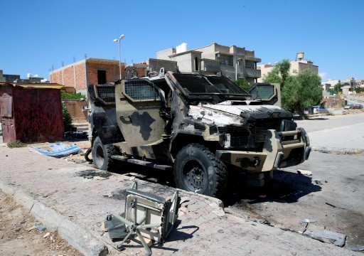 قوات الحكومة الليبية تعلن تدمير 4 مدرعات إماراتية جنوبي طرابلس