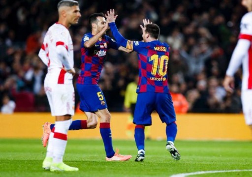 ميسي يسجل ثلاثية في فوز كبير لبرشلونة على ريال مايوركا