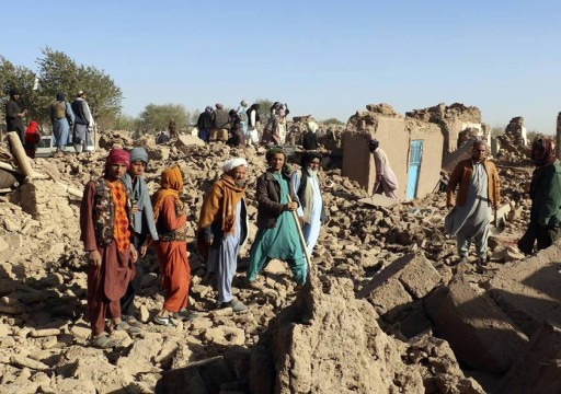 زلزالان جديدان بقوة 6.3 و5 درجات يضربان ولاية هرات غرب أفغانستان