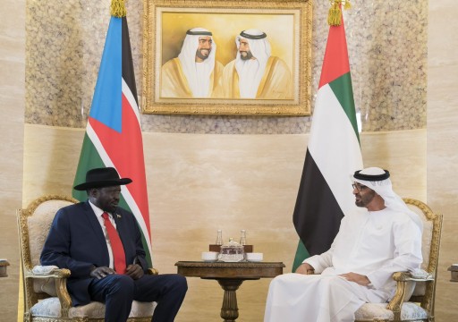 محمد بن زايد يستقبل رئيس جنوب السودان