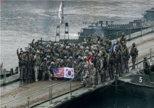 كوريا الجنوبية والولايات المتحدة تبدآن مناورات بحرية وسط تهديدات من كوريا الشمالية