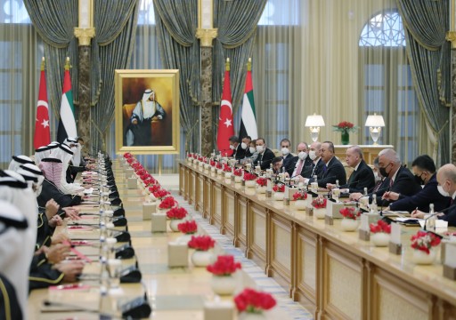 الإمارات وتركيا توقعان 13 اتفاقية تعاون ضمن زيارة أردوغان