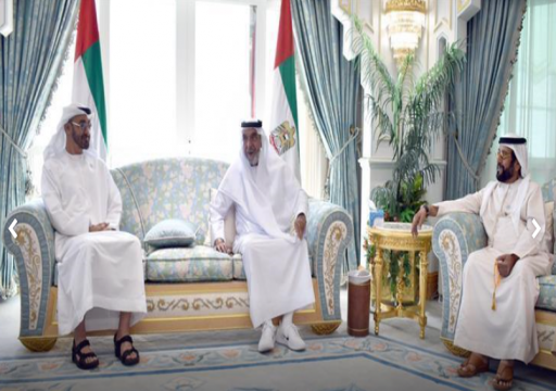رئيس الدولة يستقبل محمد بن زايد في قصر البطين