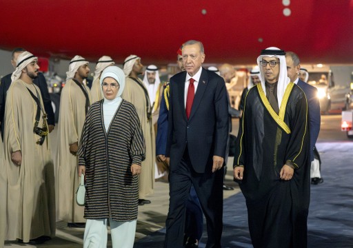 الرئيس التركي يصل الإمارات في ختام جولته الخليجية