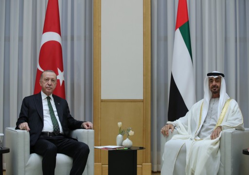 محمد بن زايد والرئيس التركي يعقدان مباحثات هامة في أبوظبي