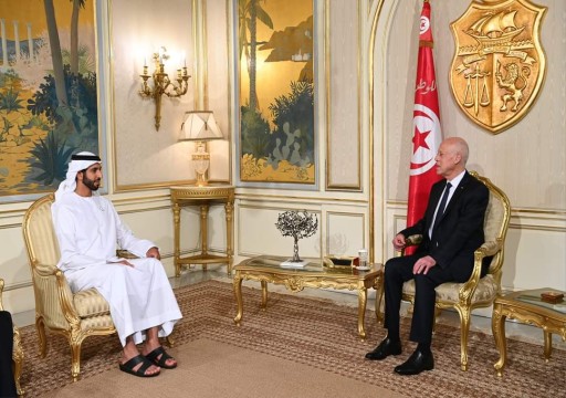 شخبوط بن نهيان يلتقي الرئيس التونسي والأخير يؤكد حرصه على تعزيز العلاقات