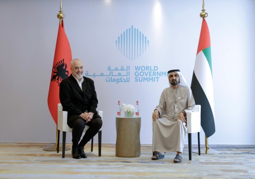 محمد بن راشد يبحث مع رئيس وزراء ألبانيا تعزيز التعاون الثنائي في مختلف المجالات