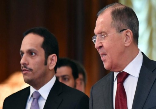وزير خارجية قطر يكشف من موسكو عن تفاصيل “الاختراق” في جهود حل الأزمة