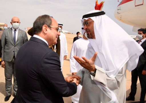 محمد بن زايد يصل إلى شرم الشيخ للقاء السيسي ورئيس وزراء الاحتلال