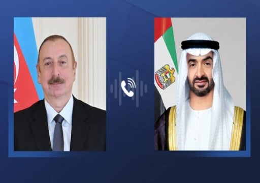 رئيس الدولة ونظيره الأذربيجاني يناقشان تعزيز التعاون وتطورات القضايا الإقليمية