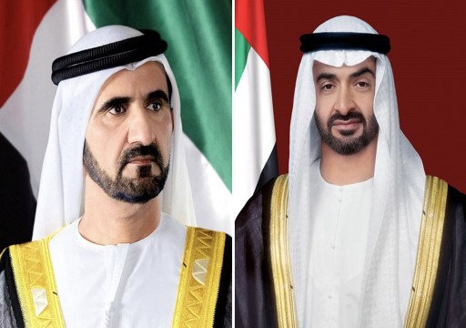 رئيس الدولة ونائبه يهنئان أمير قطر بنجاح كأس العالم 2022