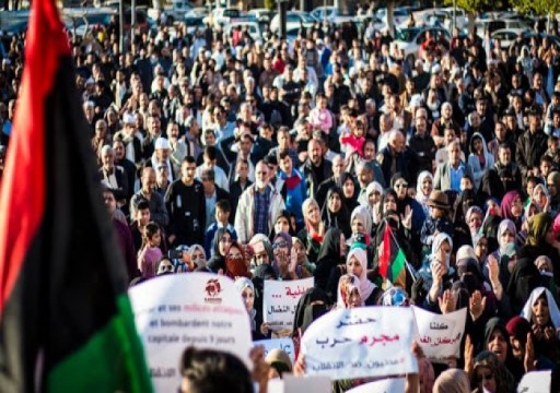 مظاهرات في طرابلس ومصراتة تندد بعداون حفتر وأبوظبي