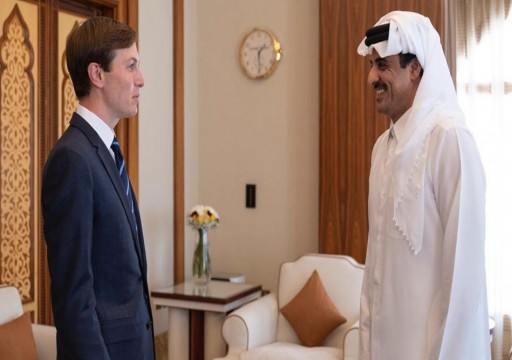 أمير قطر يؤكد لـ"كوشنر" أهمية إيجاد تسوية عادلة للقضية الفلسطينية