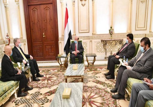واشنطن تتعهد للرئيس اليمني بمواصلة دعم تطبيق اتفاق الرياض