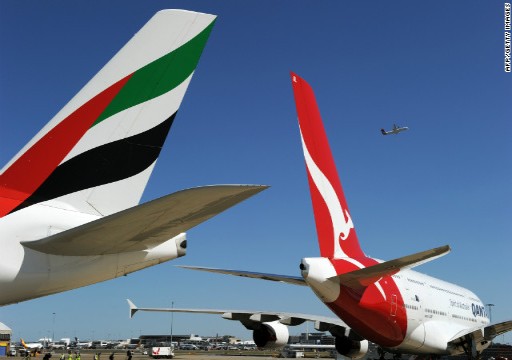 أستراليا توافق مؤقتاً على استمرار التحالف بين كوانتاس وطيران الإمارات