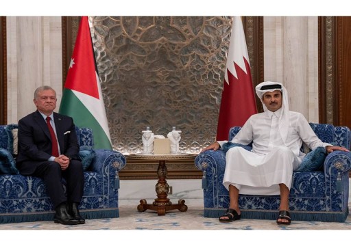 أمير قطر والعاهل الأردني يبحثان جهود وقف إطلاق النار في غزة