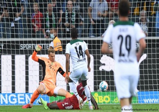 بايرن ميوينخ يتعادل مع مونشنغلادباخ في افتتاح الدوري الألماني