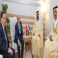محمد بن راشد يلتقي الرئيس التونسي على هامش القمة العربية