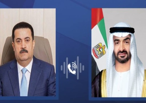 رئيس الدولة ورئيس وزراء العراق يبحثان تعزيز التعاون ومستجدات عربية وإقليمية