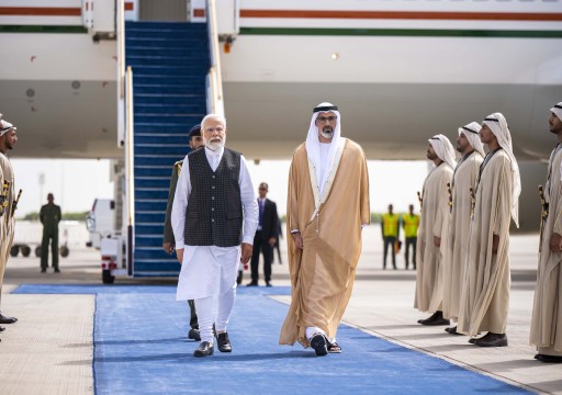 رئيس وزراء الهند يصل أبوظبي في زيارة رسمية