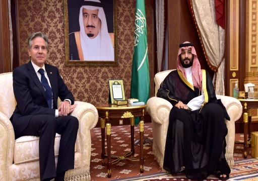 ولي العهد السعودي يبحث مع بلينكن التعاون في قضايا إقليمية ودولية