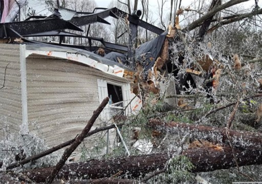 ارتفاع ضحايا إعصار ولاية ألاباما الأمريكية إلى 22 شخصاً