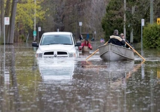 الإمارات تحذر مواطنيها في كندا من الفيضانات المتوقعة