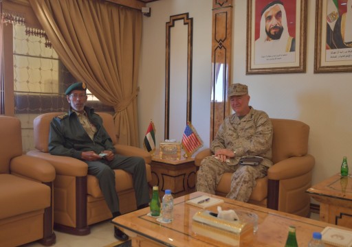 رئيس الأركان الإماراتي يبحث مع القيادة المركزية الأمريكية تعزيز التعاون العسكري