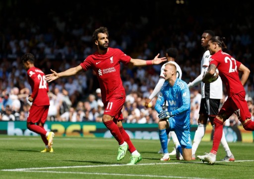 صلاح يُنقذ ليفربول من السقوط أمام فولهام ضمن الجولة الأولى من الدوري الإنجليزي