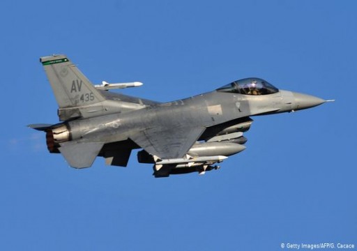 تحطم مقاتلة أمريكية من طراز F16 أثناء مهمة تدريبية