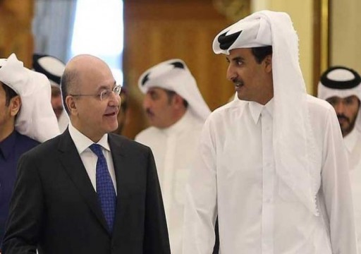 أمير قطر والرئيس العراقي يبحثان هاتفيا خفض التوتر والتصعيد في المنطقة
