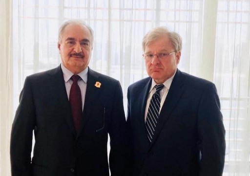 حفتر يلتقي السفير الأمريكي لدى ليبيا في أبوظبي