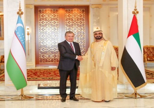 محمد بن راشد يبحث مع الرئيس الأوزبكي آفاق الشراكة والتعاون