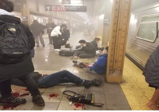 إصابة 13 شخصا إثر إطلاق نار في مترو "بروكلين" بنيويورك