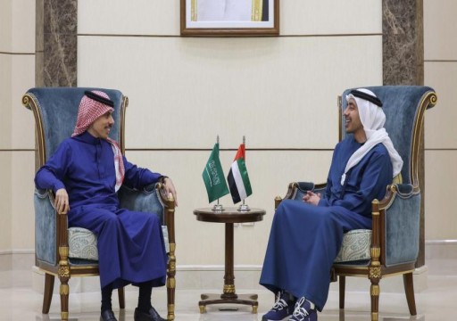 عبدالله بن زايد يبعث برسالة خطية لنظيره السعودي تتعلق بالعلاقات الثنائية