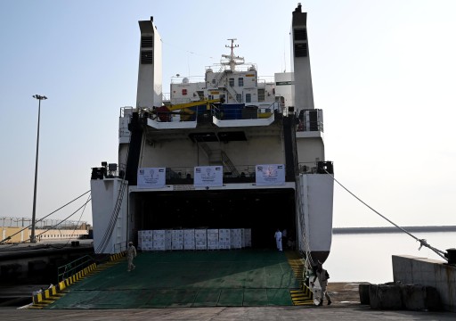 الإمارات ترسل سفينة إغاثة لدعم المتضررين من العدوان الإسرائيلي على غزة