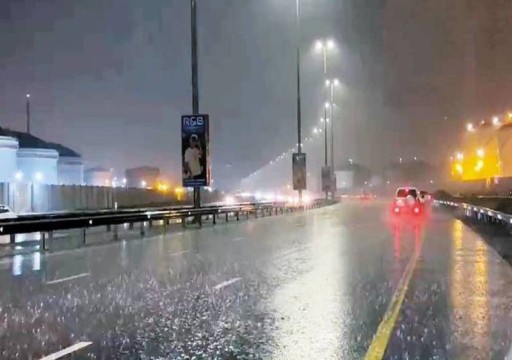 هطول أمطار متفاوتة على أبوظبي