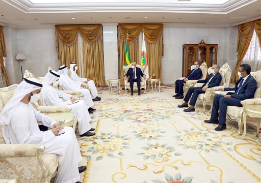 وفد إماراتي برئاسة شخبوط بن نهيان يبحث مع الرئيس الموريتاني تعزيز العلاقات