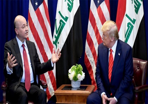 صالح لترامب: العراق هو المسؤول عن حماية أراضيه وسيادته