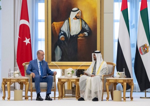 رئيس الدولة يبحث مع أردوغان العلاقات الثنائية وتعزيز التعاون الاقتصادي