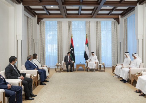 محمد بن زايد يبحث مع رئيس المجلس الرئاسي الليبي تطورات العملية السياسية في ليبيا