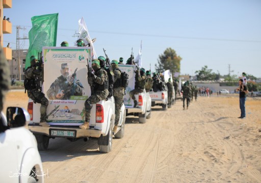 استعراض عسكري كبير لكتائب القسام بغزة احتفالاً بـ"الانتصار" على الاحتلال