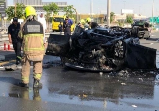 وفاة شخص في حادث احتراق مركبة في دبي