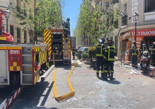 إصابة 17 شخصا بانفجار في مدريد