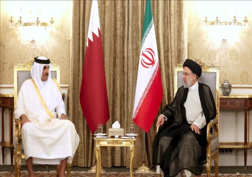 أمير قطر ورئيس إيران يبحثان التطورات في غزة