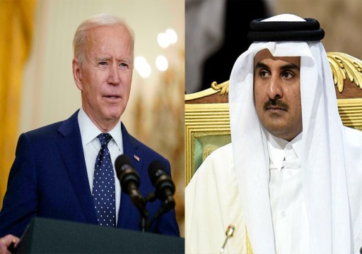 بايدن يبحث مع أمير قطر مستجدات الأوضاع بأفغانستان